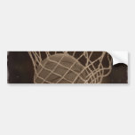 Damaged Basketball Photo Bumper Sticker