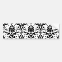 Damask Bumper Sticker