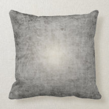 Damask Grey Distressed Pattern Throw Pillow