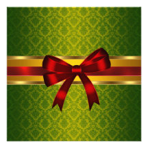 Damask Holiday Invitations