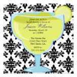 Damask Margarita Bridal Shower Custom Announcements