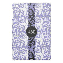 damask monogram iPad mini cover