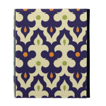 Damask paisley arabesque Moroccan pattern chic iPad Folio Cases