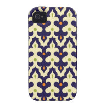 Damask paisley arabesque wallpaper pattern Case-Mate iPhone 4 cases