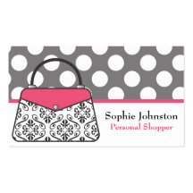 Damask Purse Handbag Business Calling Cards Business Cards