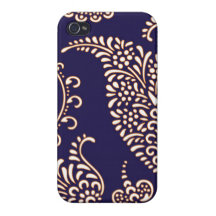 Damask vintage paisley girly floral chic pattern iPhone 4/4S covers