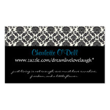 damask; website marketing business card