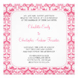 Damask Wedding Invitation Honeysuckle