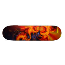 Dance of the Dragons - Indigo & Amber Eyes  Artist Skate Deck