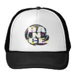 Dance Paint Blue Mesh Hat