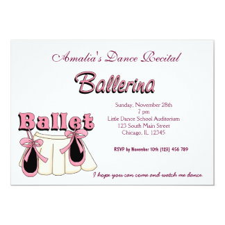 Dance Recital Invitation Templates, 600 Dance Recital Invitations