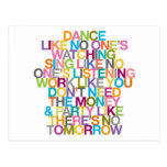 DANCE SING PARTY POST CARDS