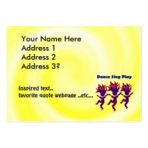 Dance Sing Play Business Cards