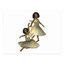 Dancing Angels  Postcard