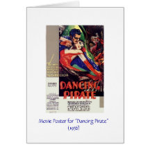 Dancing Pirate Movie Poster Cards