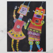 Dancing Robots Flyer Design