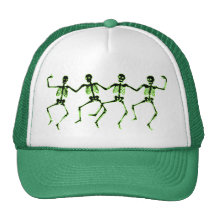 Dancing Skeletons, Green Glow Hat