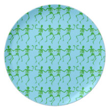 Dancing Skeletons Party Plate