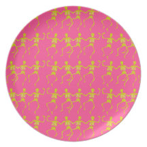 Dancing Skeletons Party Plate
