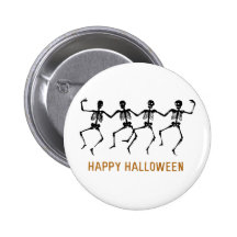 Dancing Skeletons Pinback Buttons