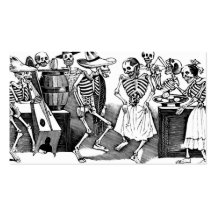 "Dancing the Jarabe in the Other World" Business Card Templates