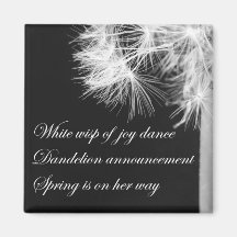 Dandelion Haiku Magnet