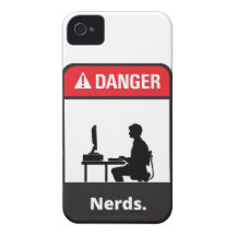 Danger Nerd Alert iPhone 4 Case