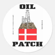 Danish Oil Patch,Sticker,Oil Field Trash,Oil,Rigs