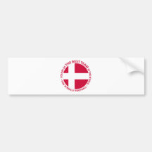 Danmark Shield Pegatina De Parachoque