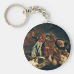 Dante And Virgil In Hell (The Barque Of Dante) Key Chain