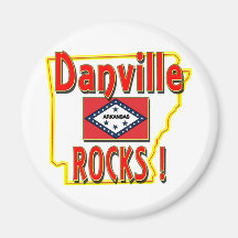 Danville Rocks ! (red) Magnet