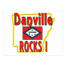 Danville Rocks ! (red) Postcards