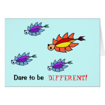Dare to be Different - Tribby Design Card