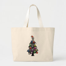 Dark and Gothic Holiday Greeting Canvas Bags