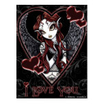 Dark Angel Valentine Postcard