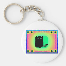 Dark CatBat Keychain