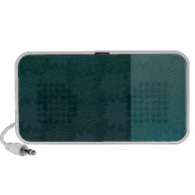 Dark cyan floral speaker