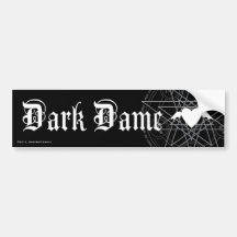 Dark Dame Bumper Sticker