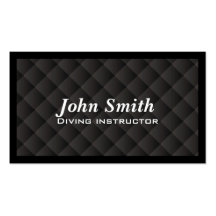 Dark Diamond Quilt Diving Business Card