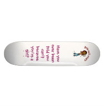 Dark Female Vocalist Custom Skateboard