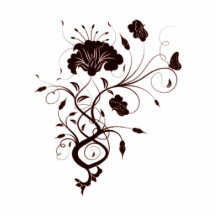 Dark Floral Cut Outs