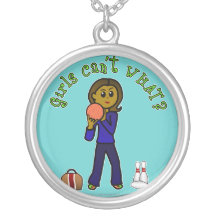Dark Girl Bowling Pendants