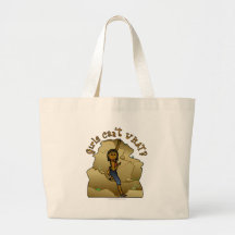 Dark Girl Rock Climber Canvas Bag