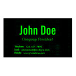 Dark Green Business Card Template