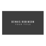 Dark grey modern generic simple masculine personal business cards