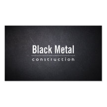 Dark Leather Texture Constructions Business Card