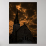 Dark Ominous Church Poster