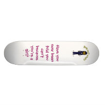 Dark Pilot Girl Skate Decks