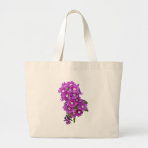 dark pink flowers tote bag