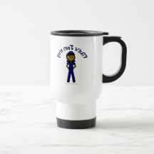 Dark Police Officer Girl Coffee Mugs